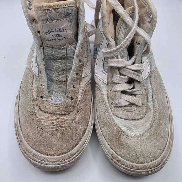 Vans Gilbert Crockett High Pro Mens Size 4.5 Triple White Skateboard Shoes main image 12